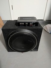 Rockford Fosgate Punch 12in Enclosed Non-Powered Subwoofer w/ Amp