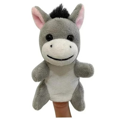 Donkey 3.5 Inch Finger Puppets Stuffed Animal Plush Toys Kids Dolls Gift