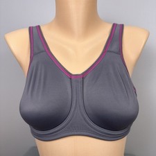 Wacoal Simone Sport High Impact Outer Underwire Sports Bra Size 32D 855170 Gray