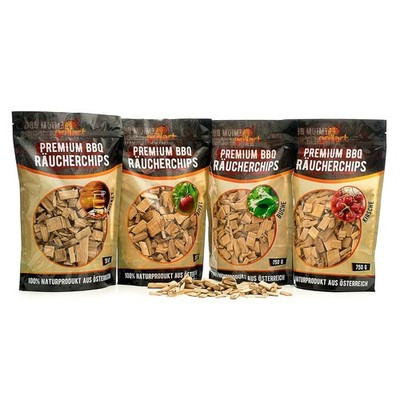 grillart  Premium BBQ Räucherchips Mix 4er XL Set für das besondere Raucharoma ?