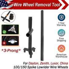 Upgrade 3 Bar Lowrider Wire Wheel Knock Off Tool Wrench For Dayton Zenith Luxor Upgrade 3 Bar Lowrider Wire Wheel Knock Off Tool Wrench For Dayton Zenith Luxor