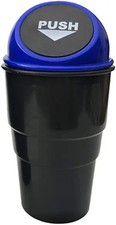 Mini Car Trash Can For Cup Holder - Blue Automotive Waste Bin For Color Blue Mini Car Trash Can For Cup Holder - Blue Automotive Waste Bin For Color Blue