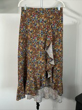 Toad Co Women s Sunkissed Weekend Multi Floral Wrap Skirt Sz S