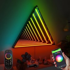 3d Infinity Mirror Light 12 Triangle Led Tunnel Wall Light With 358 Leds A... 3d Infinity Mirror Light 12 Triangle Led Tunnel Wall Light With 358 Leds A...