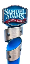 SAM ADAMS - BOSTON LAGER - COPPER RIBBON - BEER TAP HANDLE (Samuel)