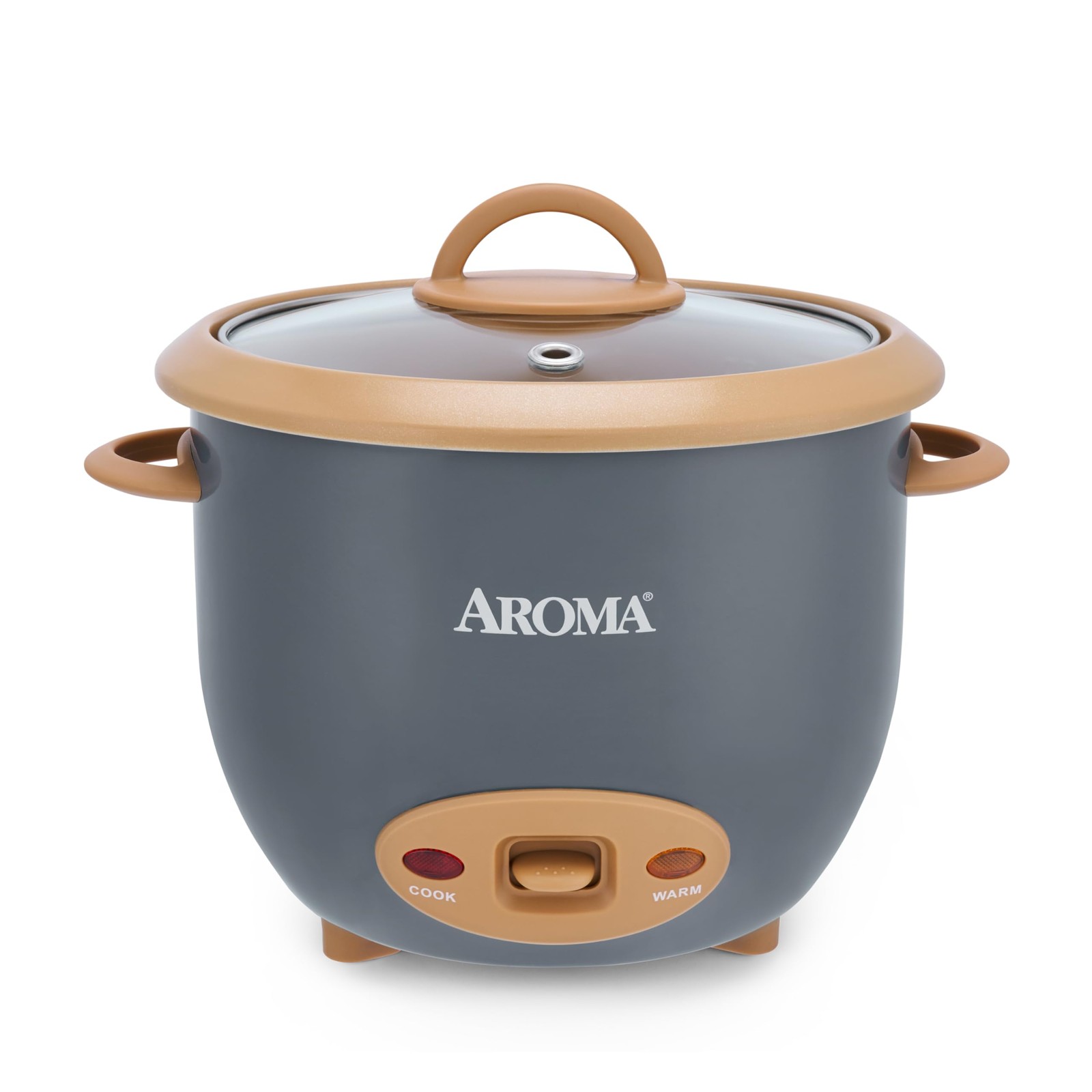 AROMA 6-Cup Rice Cooker One-Touch CoreCoat PFAS-Free Nonstic
