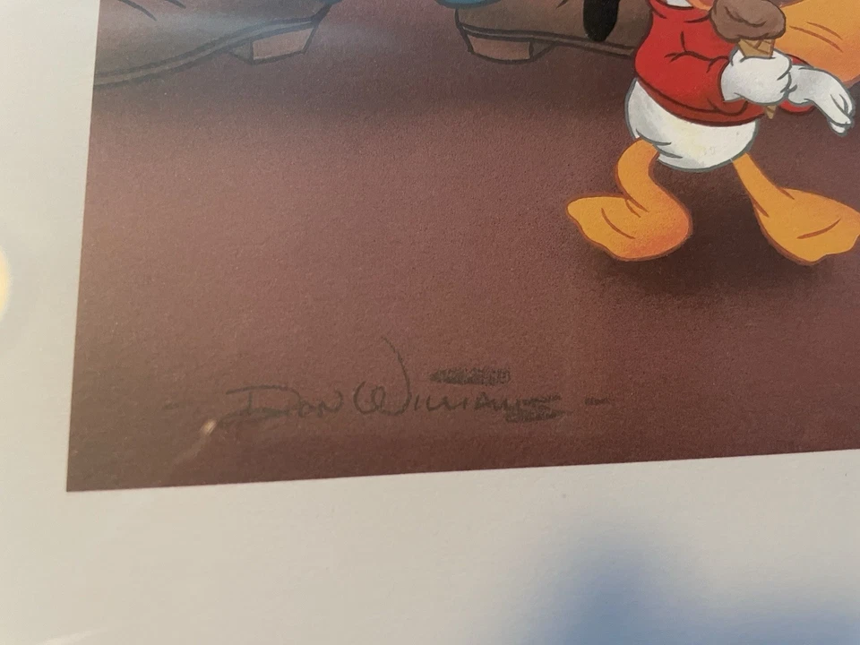 Disney Lithograph Print~Mickey Mouse & Pals Don Williams Artwork~Signed 2x - Image 2 of 4