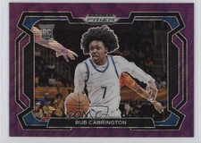 2024-25 Panini Prizm Draft Picks Purple Wave Variations Bub Carrington #88 1h1n