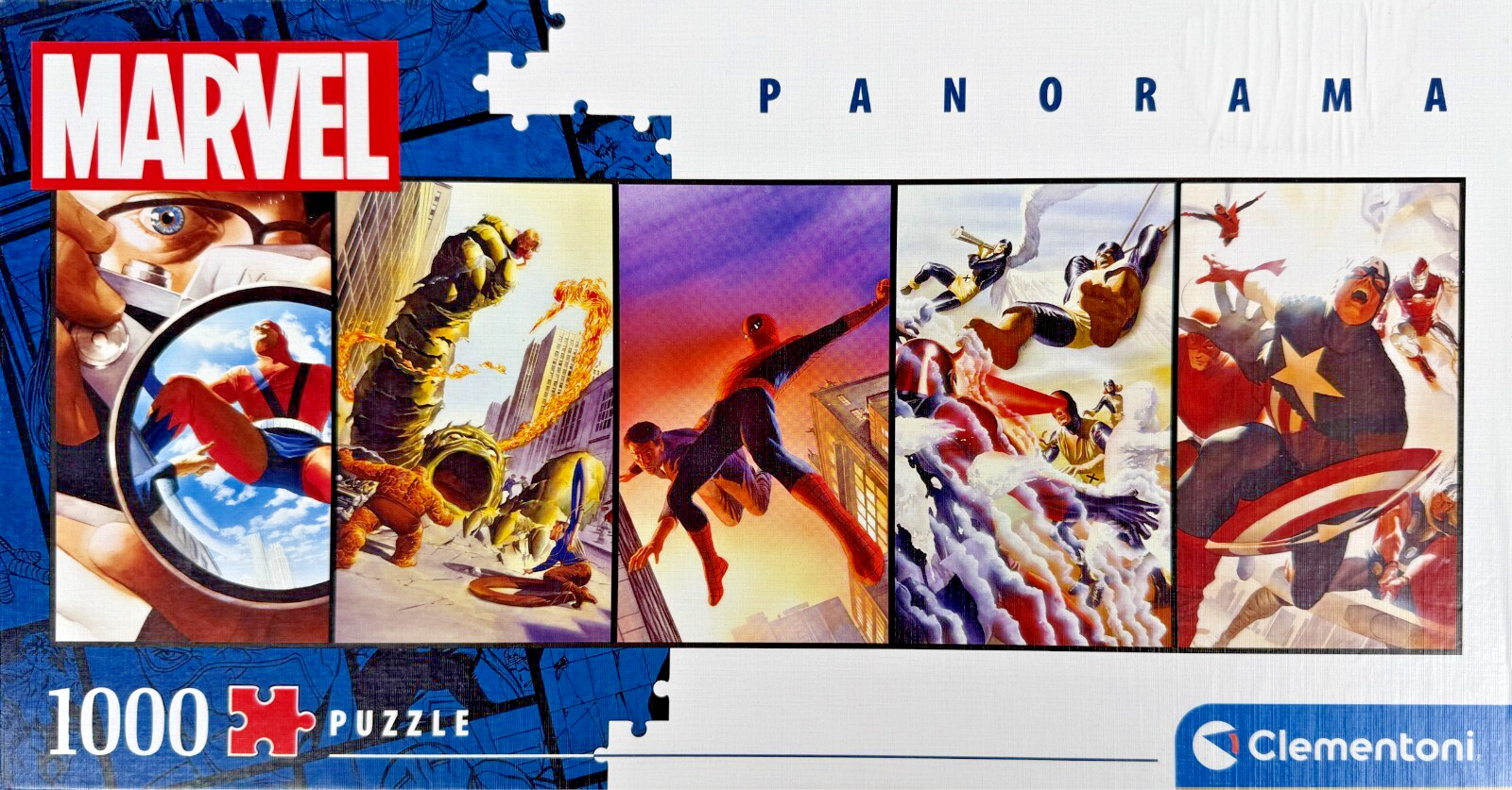 Clementoni 1000 Piece Panorama Jigsaw Puzzle 'MARVEL' ~ Complete