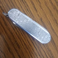 Wenger Rolex Swiss Army Pocket Knife St.st. Multi-Tool Classic Esquire w/sheath.