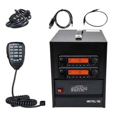 2Pack GMRS 22 8CH Repeater Mobile Car Radio Base Cable power supply chassis