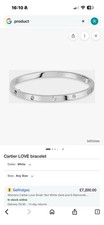 Cartier LOVE Bracelet in 18K White Gold With DIAMONDS 16cm Genuine RRP £5000+