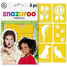 Face Paint Stencils Set of 6, Rainbow Designs, Reusable Washable