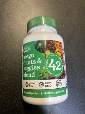 Botanic Choice Mega Fruits & Veggies Blend | 60 Vege Capsules | 42 Fruits & Veg
