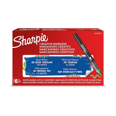 Sharpie  2218124 Sharpie Kreativmarker ACRYLIC, Pinselspitze, emeraldgrün