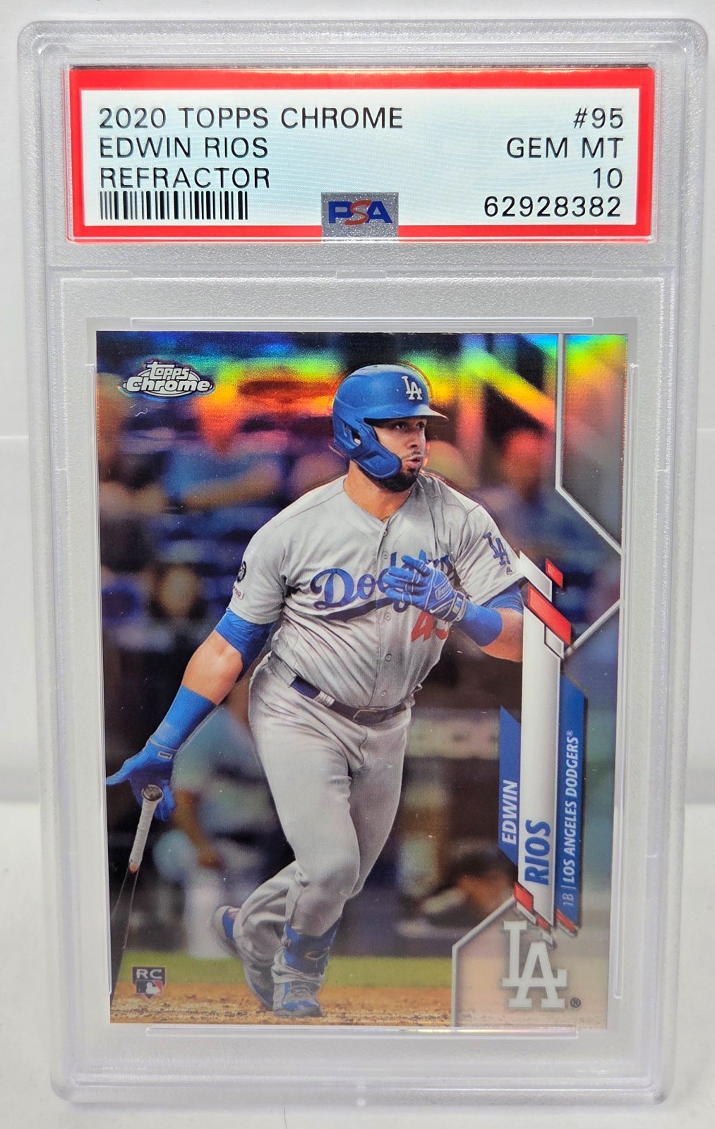 2020 Topps Chrome EDWIN RIOS Rookie Card RC Refractor PSA 10 Gem Mint