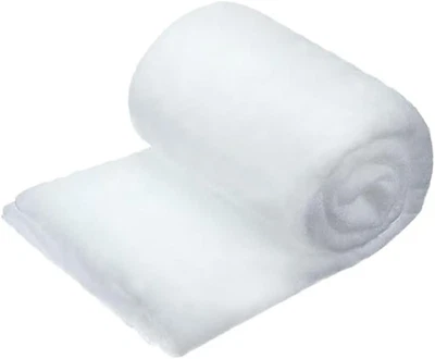 CONPONOUS 2.6 X 7.9 Ft Snow Blanket Roll, Artificial Fake Snow Christmas Decorations, Fluf