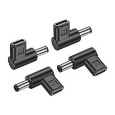 Set of 4 5.5 x 2.5mm DC to USB C, 90 Degree PD Emulator Trigger for LED Light
