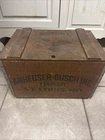 Vintage Budweiser Wooden Crate Box Centennial 1876-1976 Anheuser-Busch Beer Cert