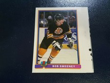 Bob Sweeney Boston Bruins #357 1991 - 1992 NHL Hockey Bowman Proof