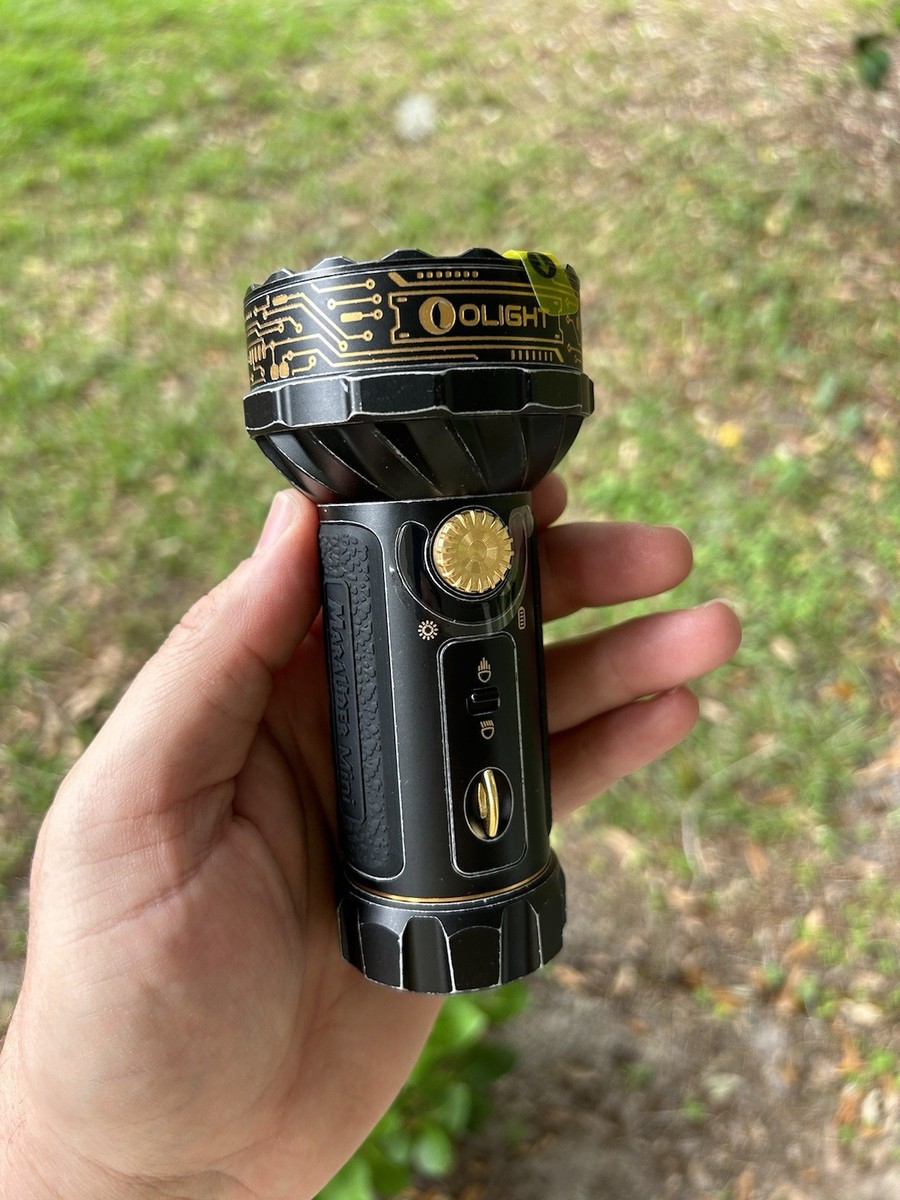 Olight Marauder Mini Flashlight 7000 Lumen Golden Black