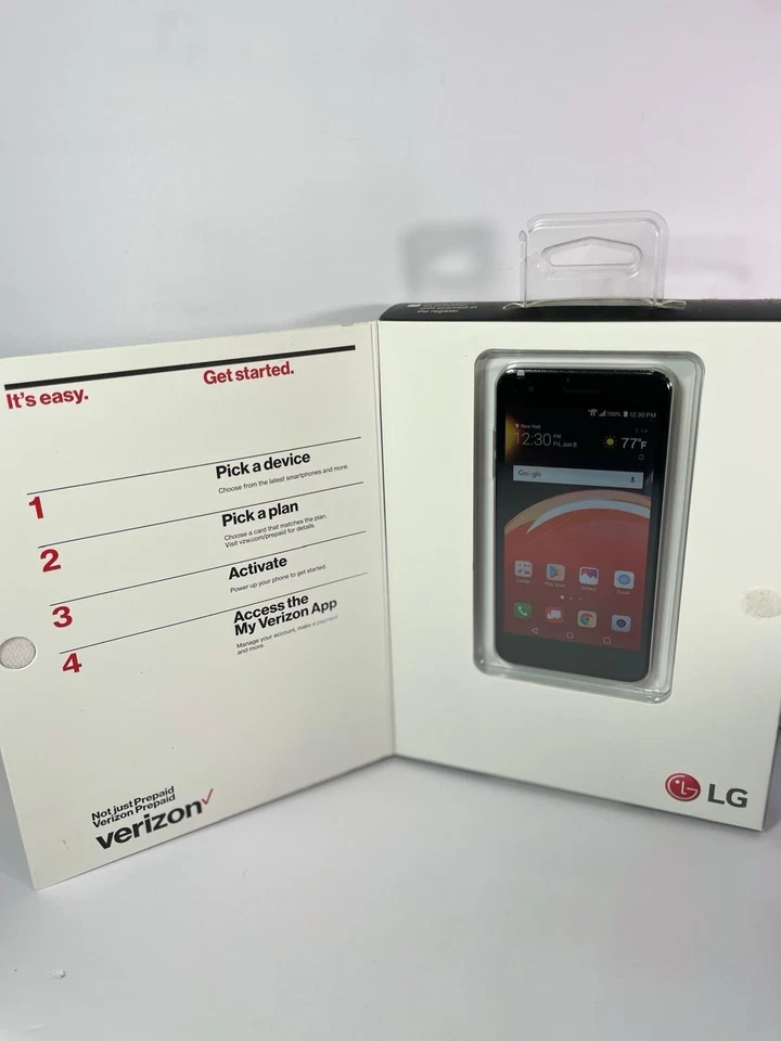 Verizon Wireless smartphone LG Optimus Zone 4 Prepaid Moroccan Blue 16GB - NEW - Image 2 of 3