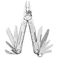 LEATHERMAN Rebar Multitool Replaceable Wire Cutters Saw, Stainless Steel