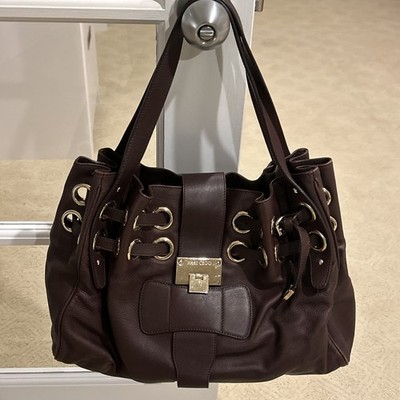Jimmy Choo Ramona Handbag Brown Leather