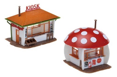 FALLER 120135 - Kiosk + Pilzkiosk