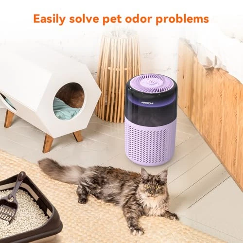 Compact HEPA Air Purifier for Bedroom and Home Covers 549 Sq Ft Quiet Operation