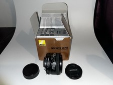 Nikon AF Nikkor 50mm f/1.4D Lens with Box and Manual NC Filter