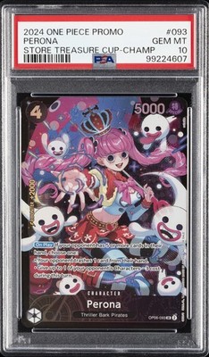 2024 ONE PIECE PROMOS STORE TREASURE CUP-CHAMP #093 PERONA PSA 10