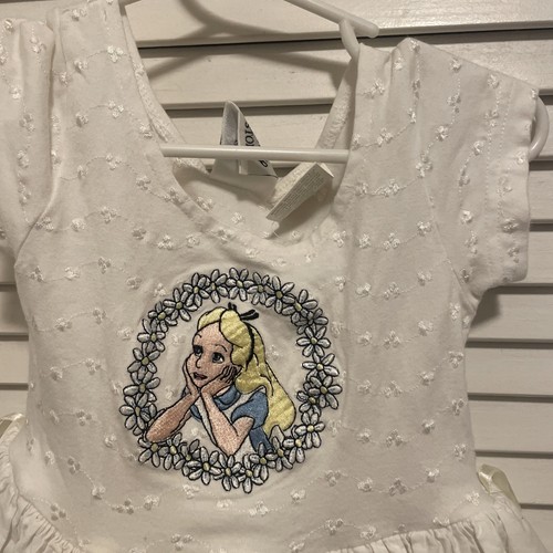 Disney Alice im Wunderland Prinzessin Kleid Kleinkind Größe 3T bestickt - Bild 4 von 8
