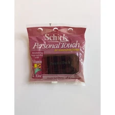 Schick Personal Touch Razor Blades - New, Sealed Package 4 Refill Vitamin E Aloe
