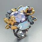 GEM 4 ct+ Natural Lavender Quartz Ring 925 Sterling Silver Size 7.75 /R461993