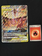 Carta Pokemon Jumbo promozionale oversize Espeon & Deoxys GX SM240