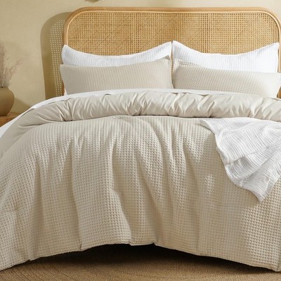 David'S Home Davids Home Waffle Weave Comforter Set 2Pcs Twin Size Soft