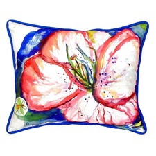 Betsy Drake Hibiscus Flower Extra Large 20 X 24 Indoor Outdoor Pillow