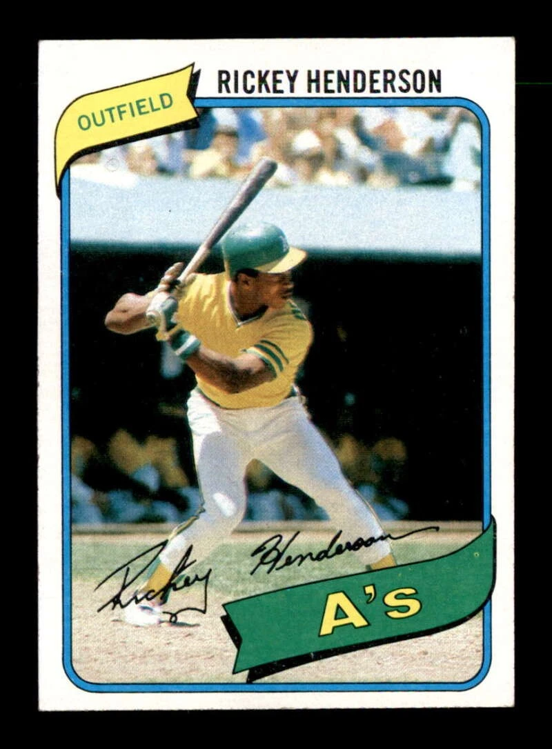 Topps 1980 Rickey Henderson Baseball Cards for sale | eBay