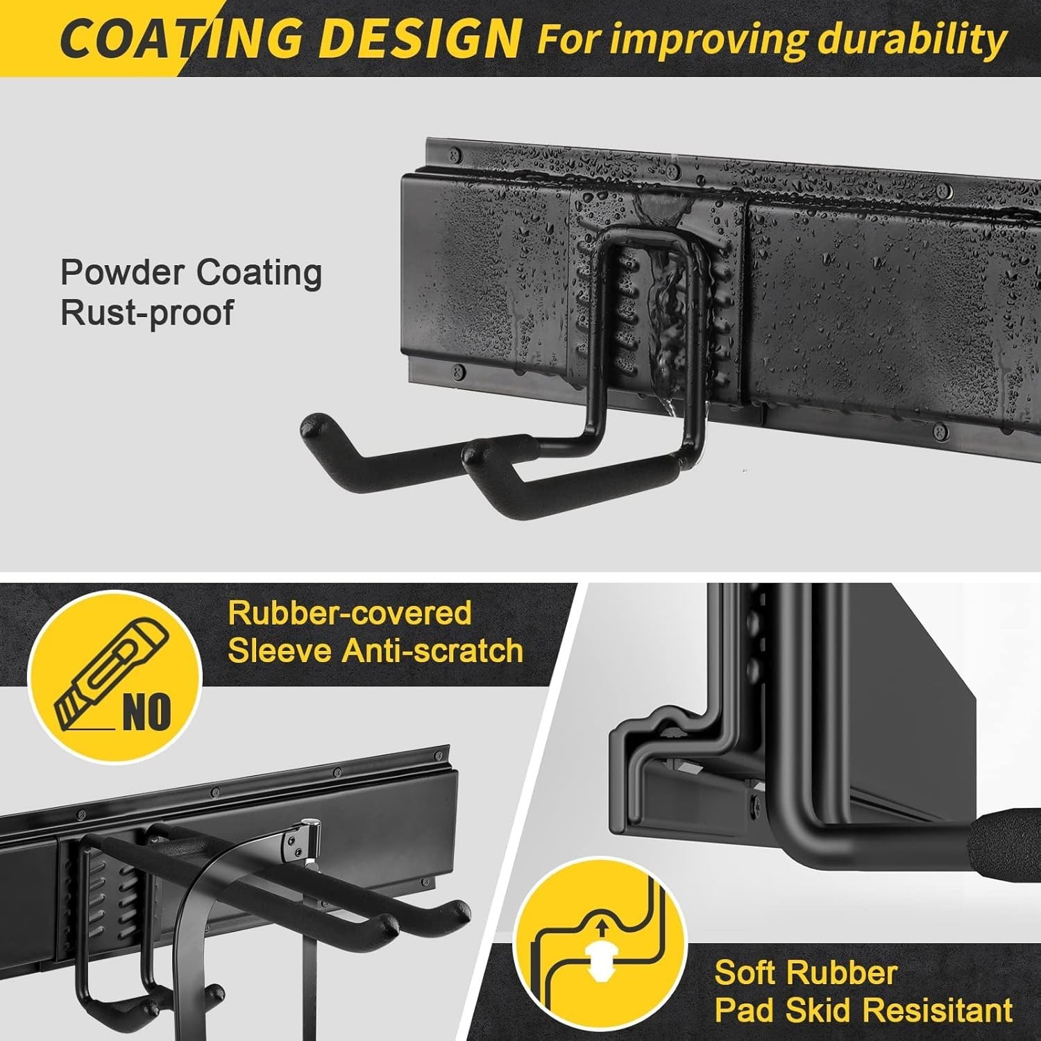 48" Garage Tool Organizer Wall Mount, 440lbs Garden Garage Storage Garage Org... - Thumbnail 6