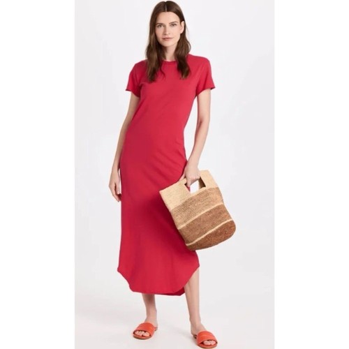 FRANK & EILEEN Double Decker Red Heritage Jersey Harper Perfect Tee Maxi Dress L - Bild 16 von 16