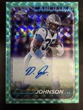 DILLON JOHNSON 2024 TOPPS CHROME ROOKIE AQUA GEOMETRIC RC AUTO /199