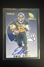 2012 Fleer Retro - 1993 Fleer Rookie Sensations Eric Page #RS-74 Autographs (AU,