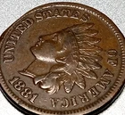 ■ 1881 INDIAN PENNY ONE CENT ☐  Full Liberty