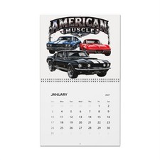 Muscle Cars 1960s and 1970s Wall Calendar 2027 12 Different Images SS 396