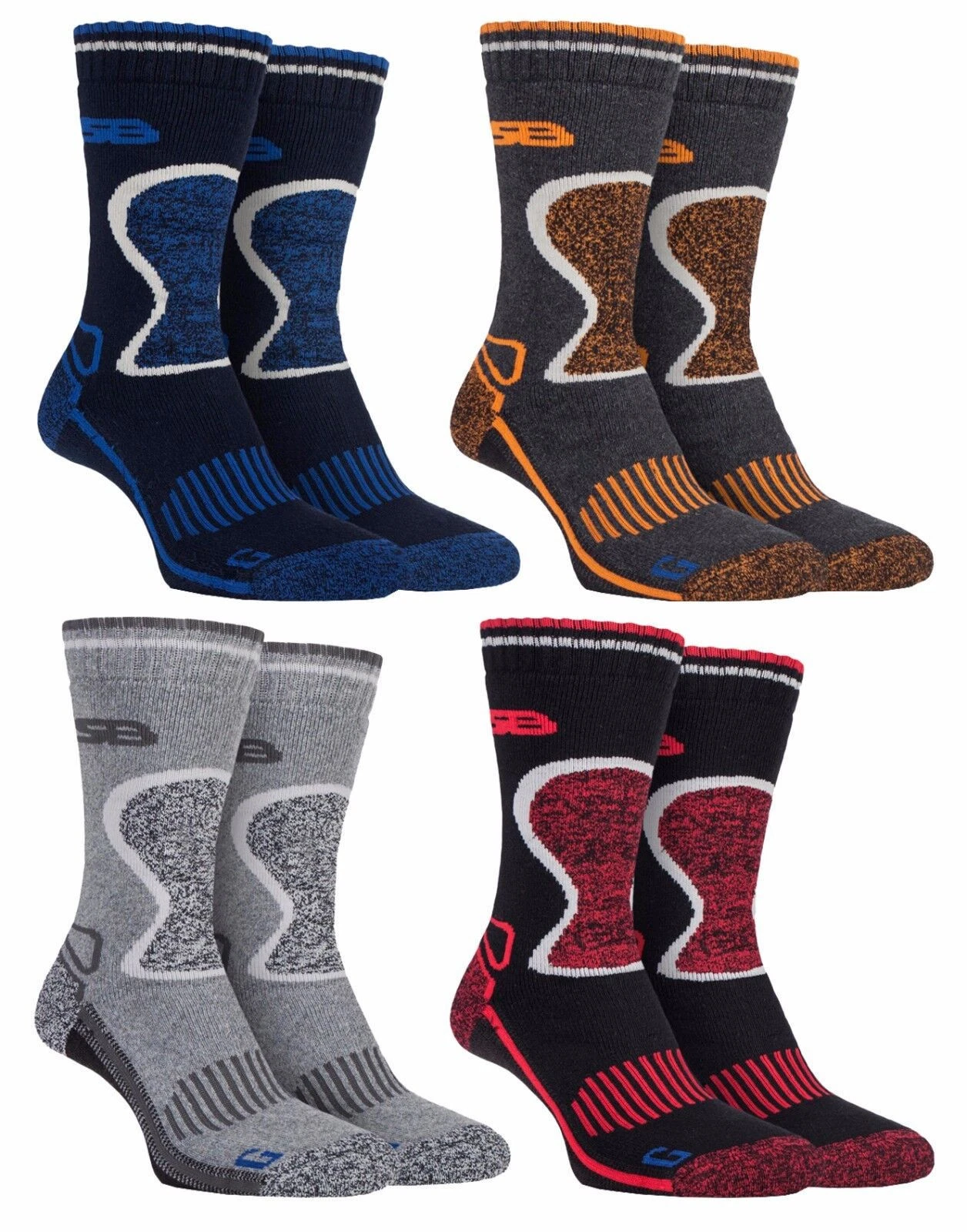 Storm Bloc - 2 Pairs Mens Heavy Duty Padded Thermal Wool Blend Hiking Socks
Opens in a new window or