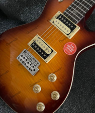 Electric Guitar HH Pickups Tremolo System Solid Body Tobacco Sunburst US Ship