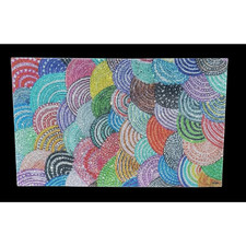 Multicolor Abstract Swirl Self-Adhesive Rhinestone Sheet 15.75 x 9.45" Craft