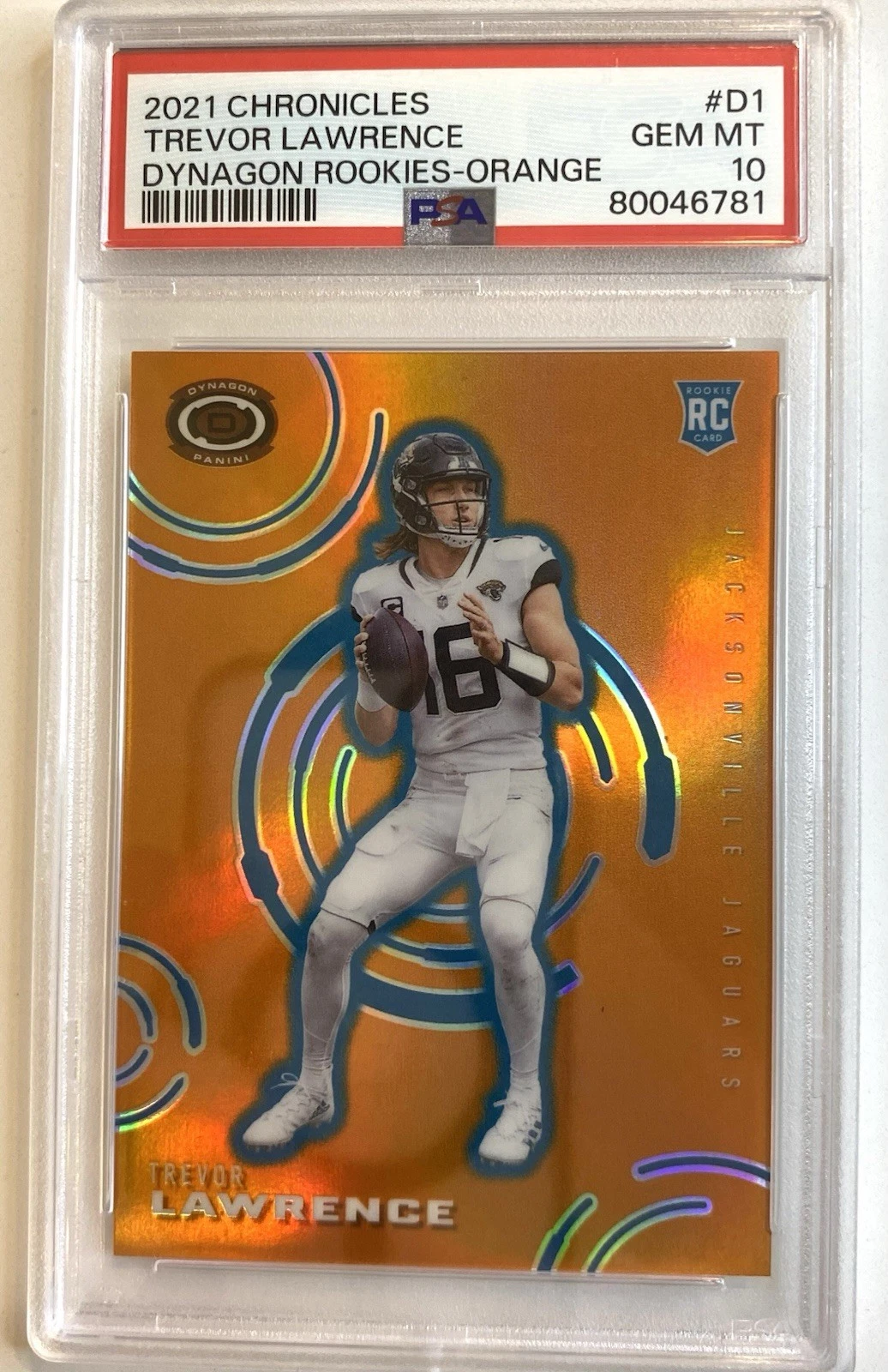 Trevor Lawrence Panini Chronicles Dynagon Rookies #D1 Orange