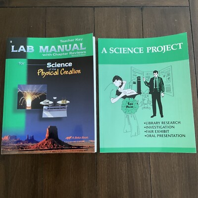 A Beka Book Lab Manual Teacher Key Second Edition & A Science Project (1990)